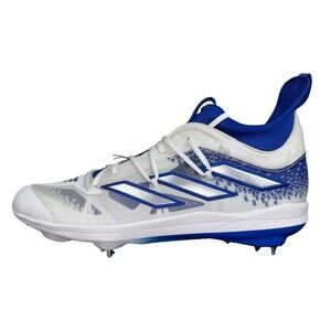 Adidas Adizero Afterburner 9 NWV Mens Size 15 Blue & White Baseball Metal Cleats